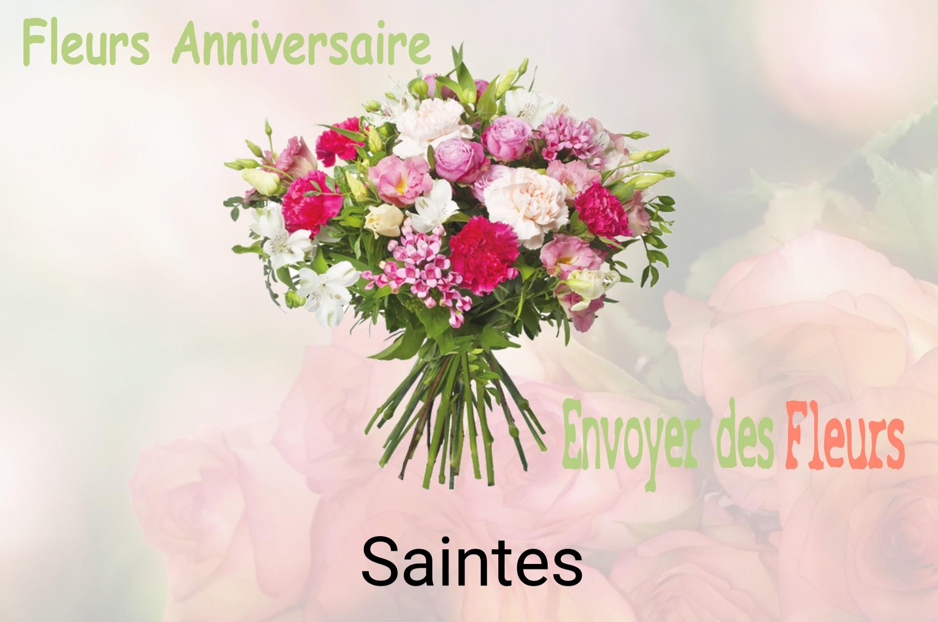 Bouquet de fleurs d’anniversaire livré à Saintes
